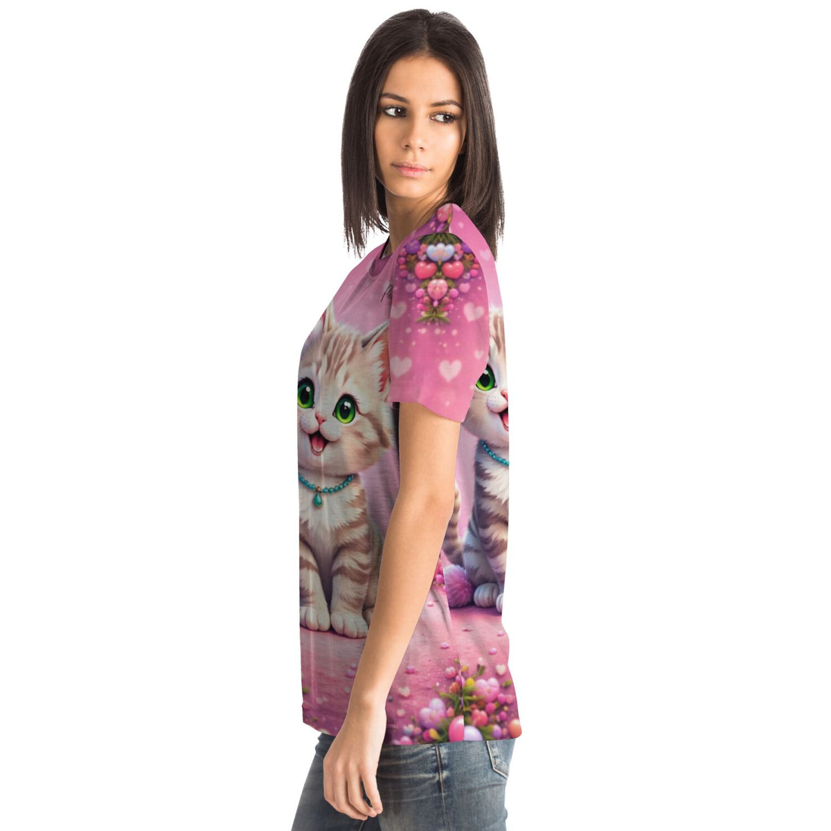 Dreamer T-Shirt Pippa mit süßem Katzen-Motiv, perfekt für Fans von Diamond Painting und Malen nach Zahlen Designs.