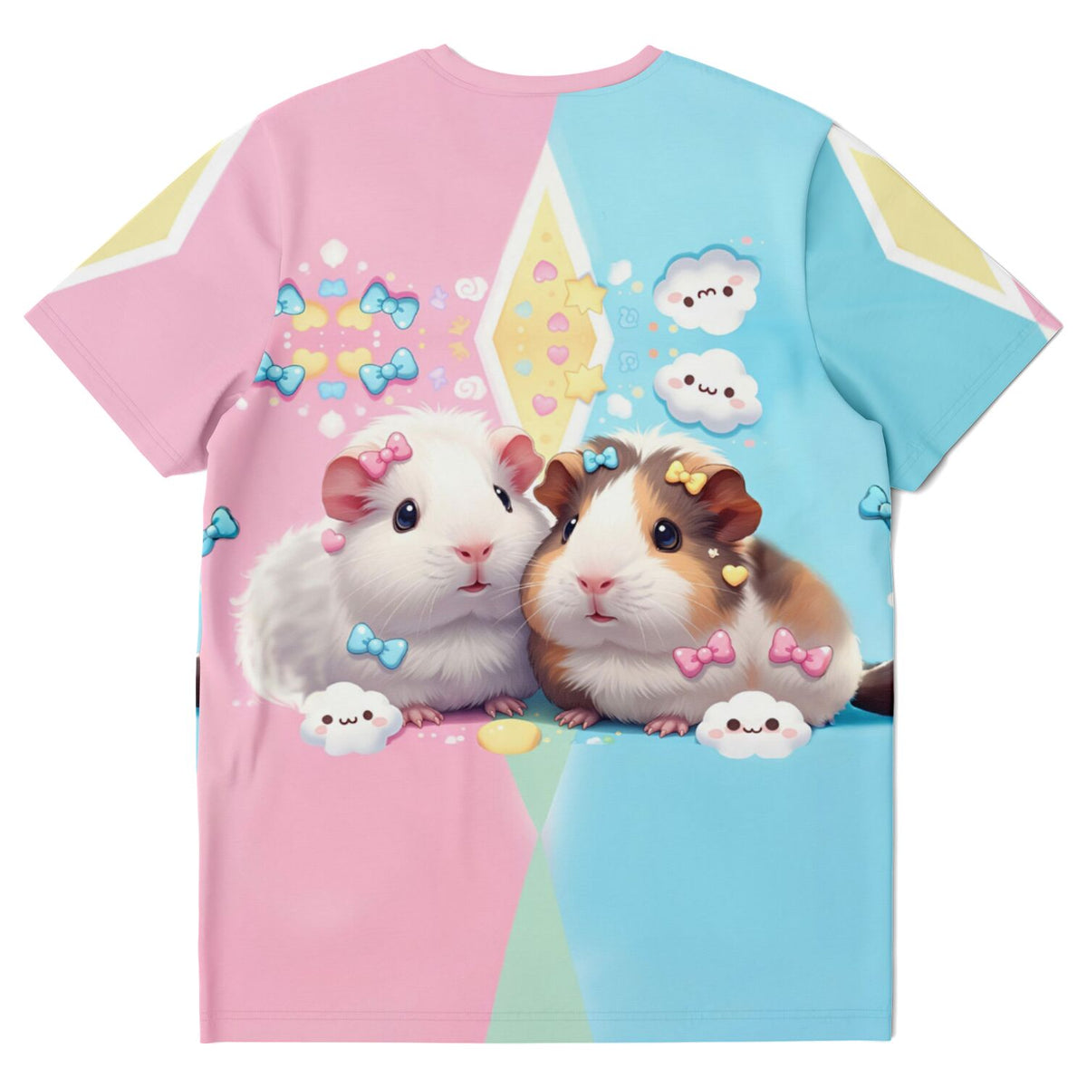 Dreamer T-Shirt mit Maggie und Moritz Meerschweinchen Motiv, im soften Design ähnlich Malen nach Zahlen für Erwachsene