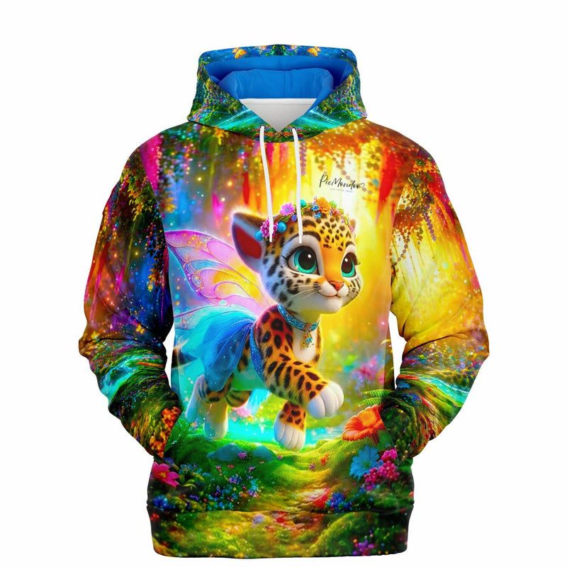 Hoodie mit Tigerfee Finja Motiv, buntes Fantasy-Design im Picmondoo-Stil für Fans von Diamond Painting und Malen nach Zahlen