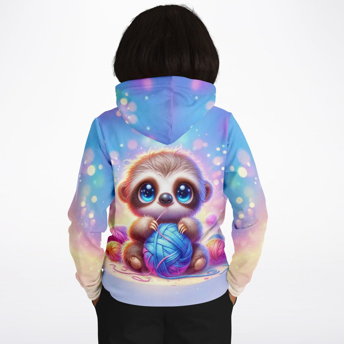 Dreamer Hoodie mit niedlichem Faultier-Motiv, perfekt für Fans von Diamond Painting und kreativen Malen nach Zahlen Designs.