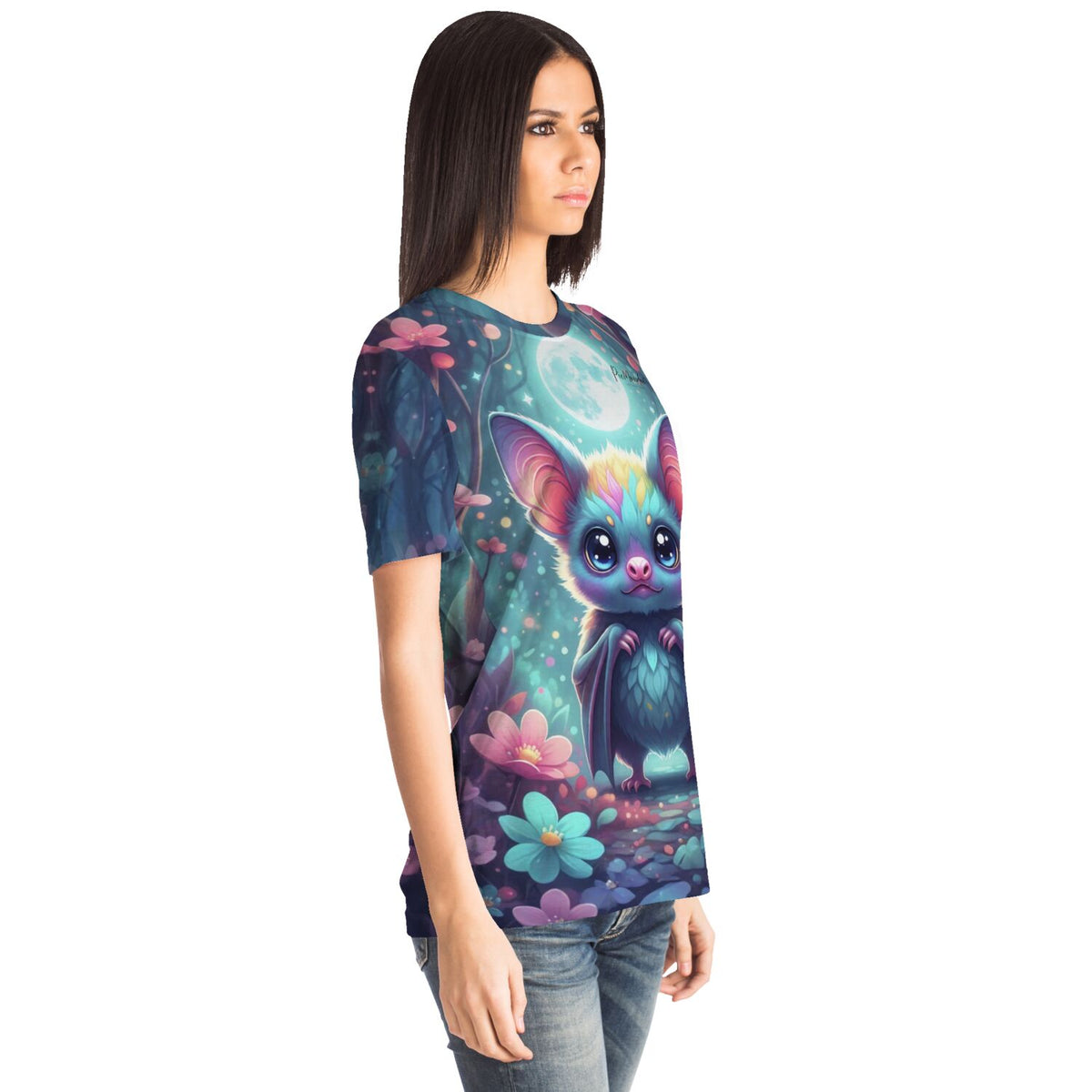 Dreamer T-Shirt mit Freddy Fledermaus Motiv, inspiriert von magischen Diamond Painting und Malen nach Zahlen Designs.