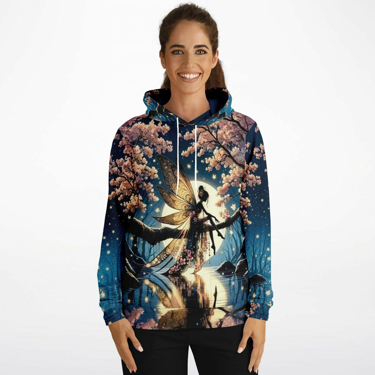 Dreamer Hoodie Mondscheinfee mit magischem Elfen-Motiv im Stil von Diamond Painting und Malen nach Zahlen Designs