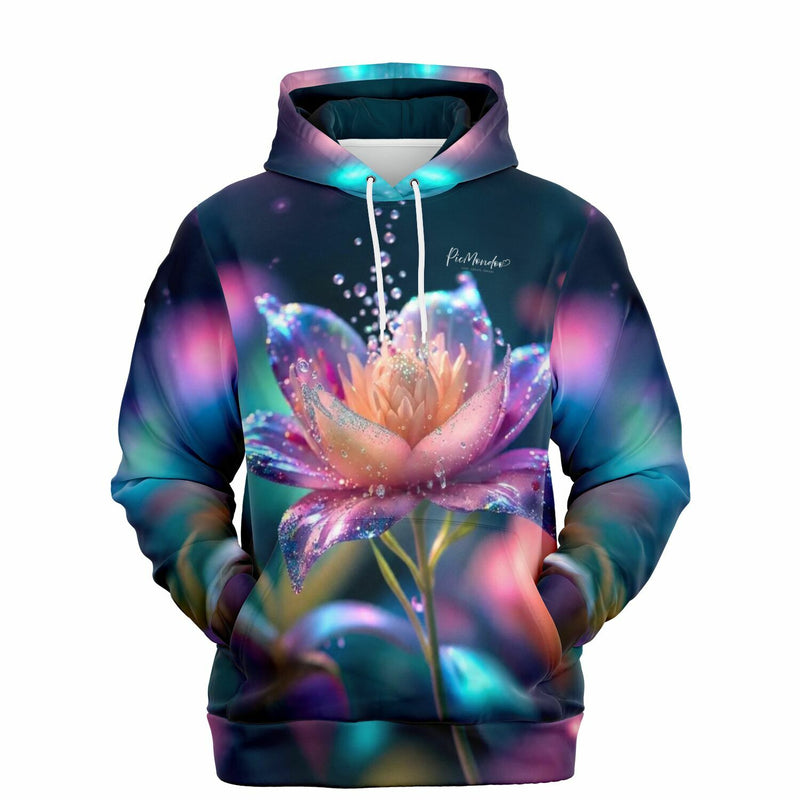 Dreamer Hoodie Sternentau mit magischem Blumen-Motiv, in leuchtenden Farben passend zu Diamond Painting Kunst
