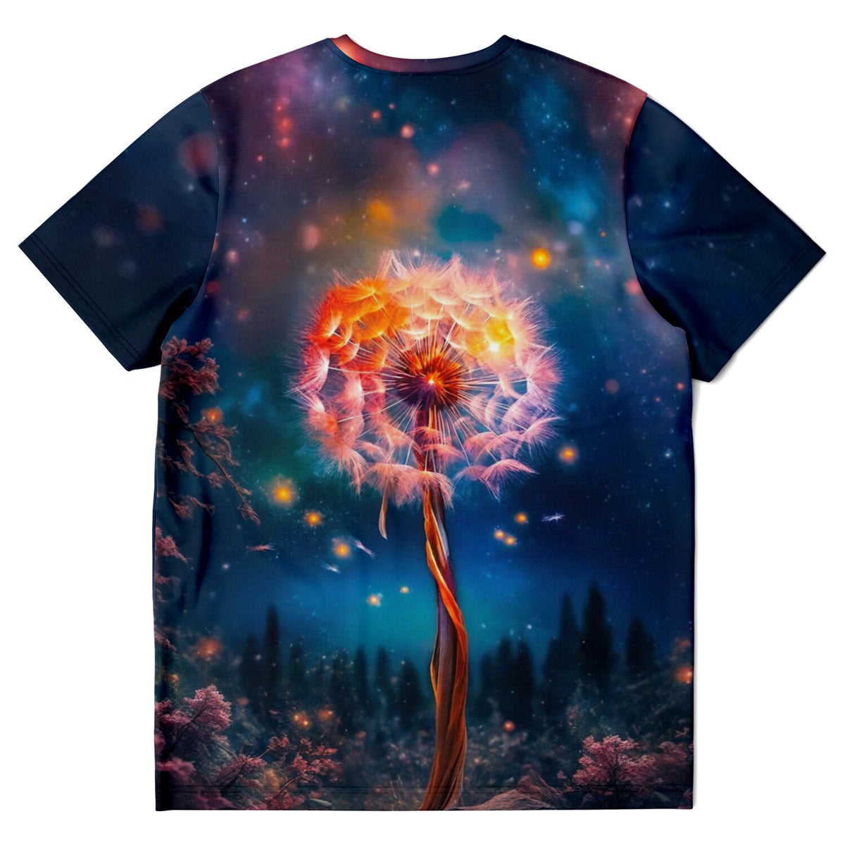 Dreamer T-Shirt mit leuchtender Pusteblume, inspiriert von Diamond Painting Motiven und Malen nach Zahlen Designs