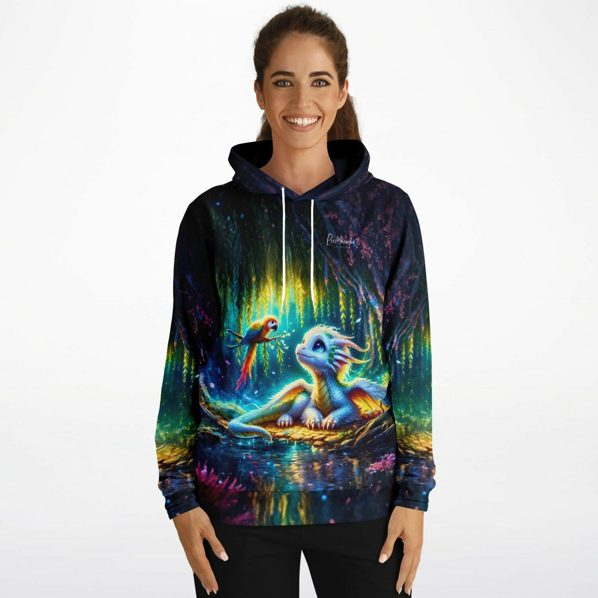 Dreamer Hoodie mit magischem Drachen-Motiv, inspiriert von Diamond Painting und Malen nach Zahlen Designs