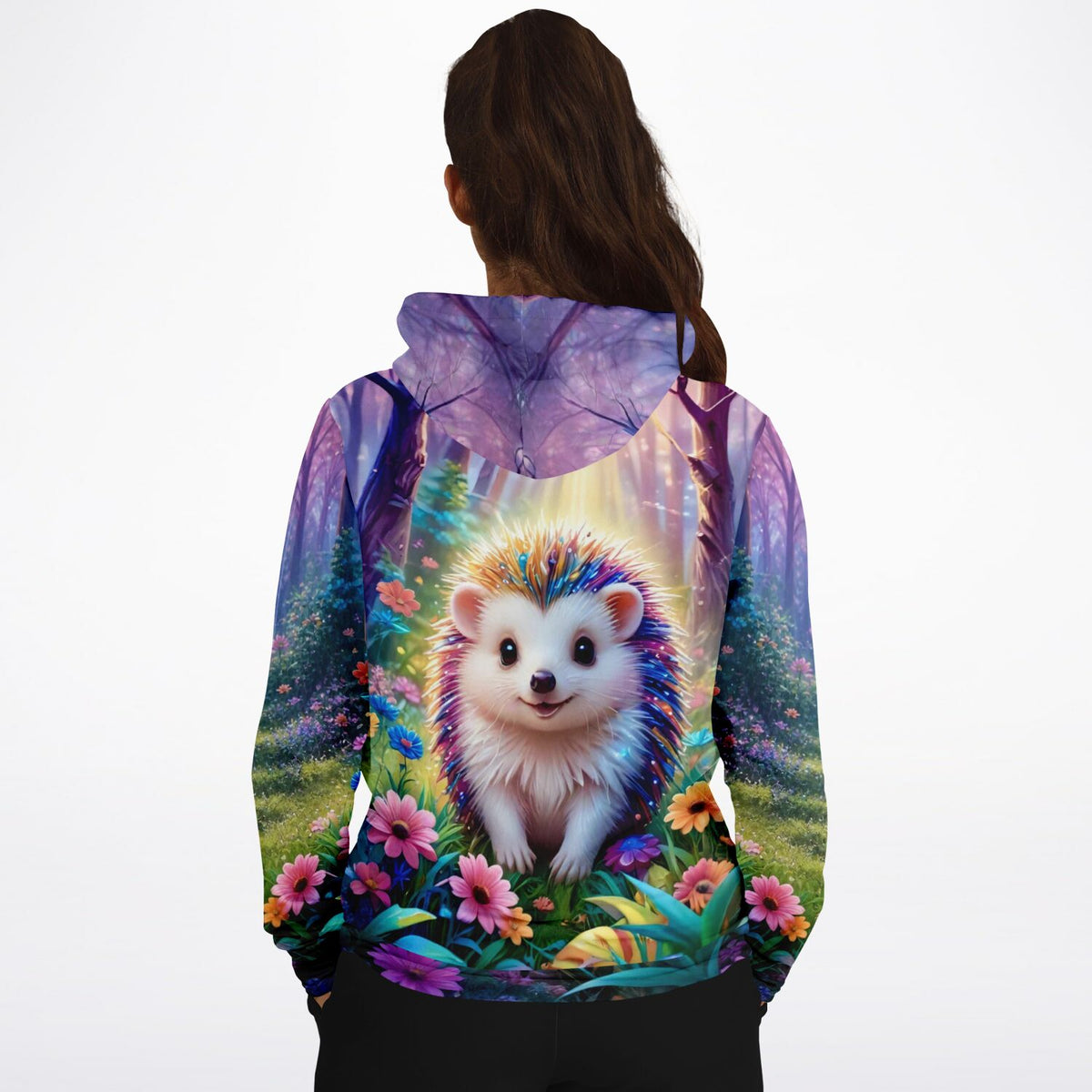 Dreamer Hoodie mit Igel Stups Motiv im Fairydust Design, passend zu Diamond Painting und Malen nach Zahlen Kunstwerken