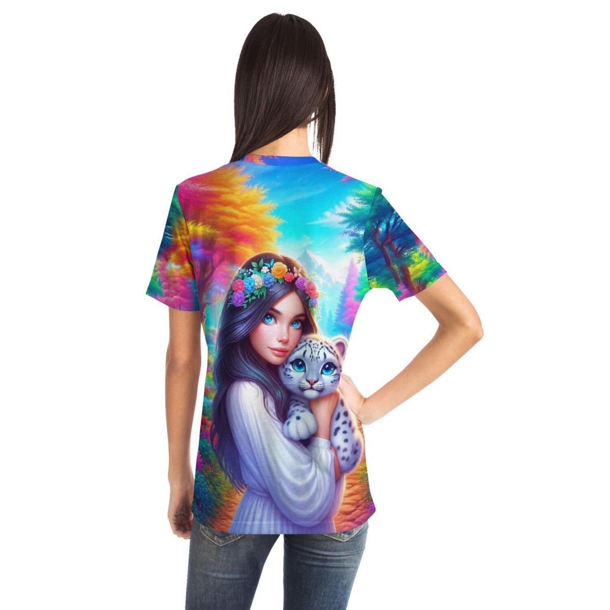 Dreamer T-Shirt Amira´s Paradies mit buntem Fantasy-Motiv wie bei Malen nach Zahlen oder Diamond Painting