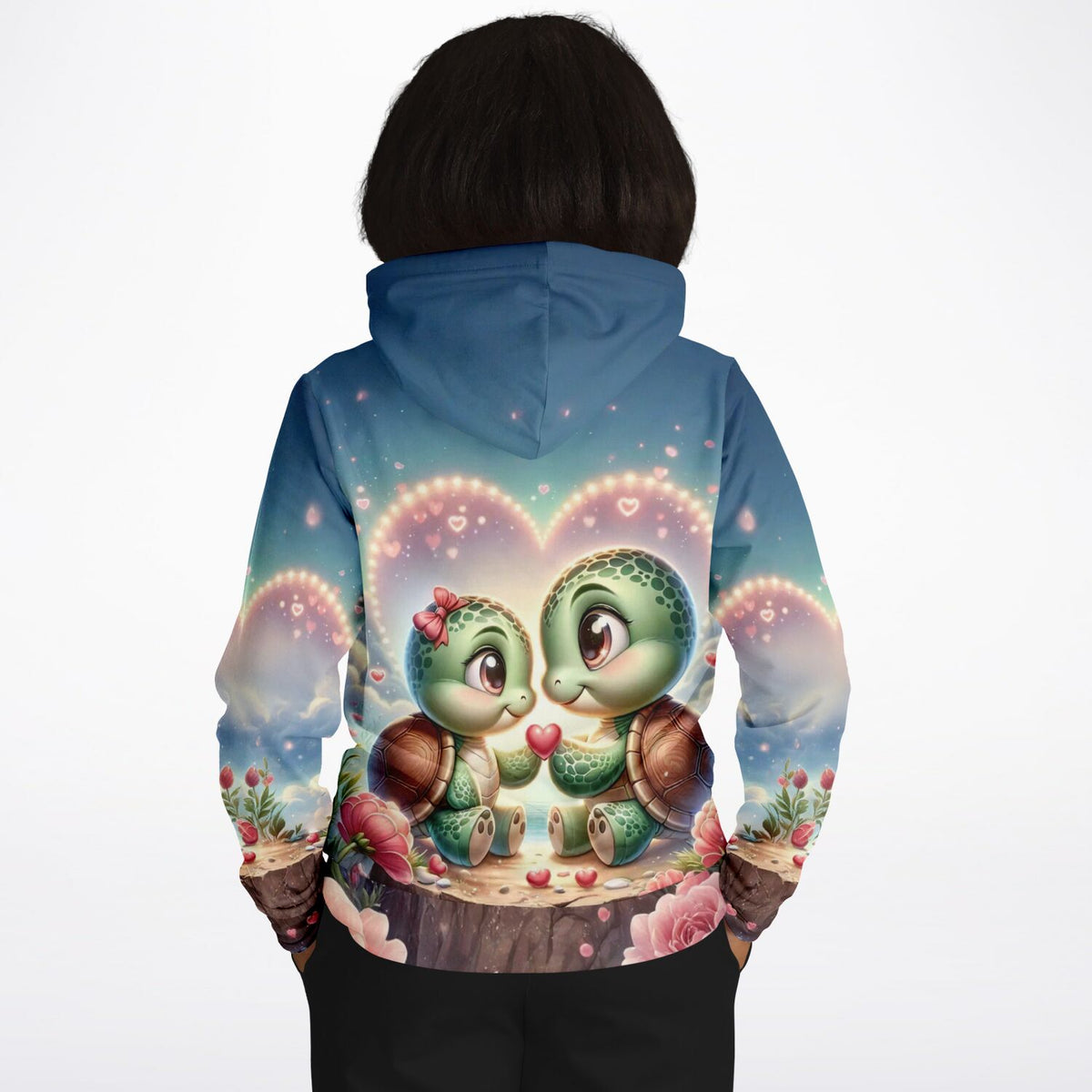 Dreamer Hoodie mit Paul und Paulinchen Schildkröten Motiv, passend im Stil zu Diamond Painting und Malen nach Zahlen