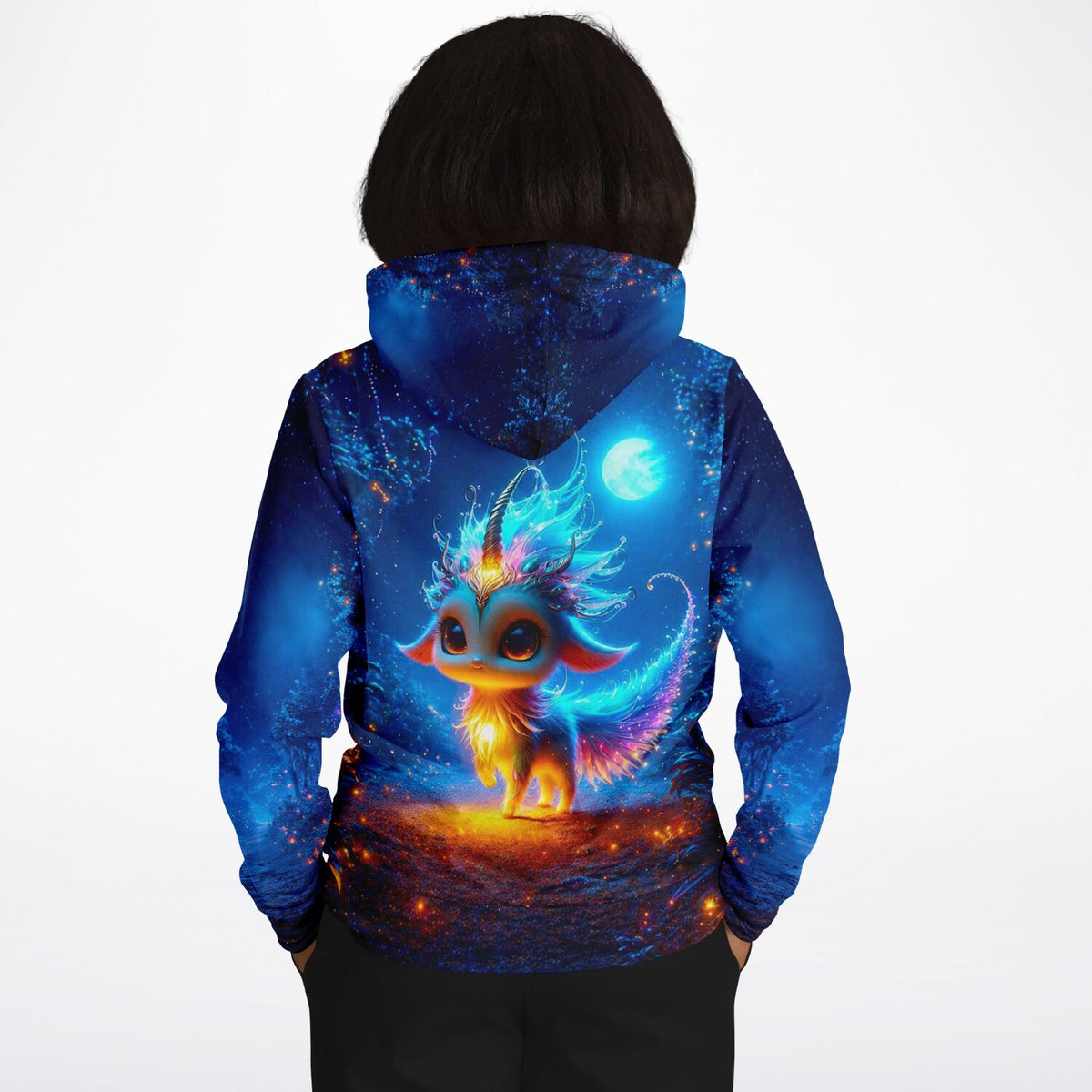 Dreamer Hoodie Mondscheintanz mit magischem Fabelwesen im Stil von Diamond Painting Motiven für kreative Fans