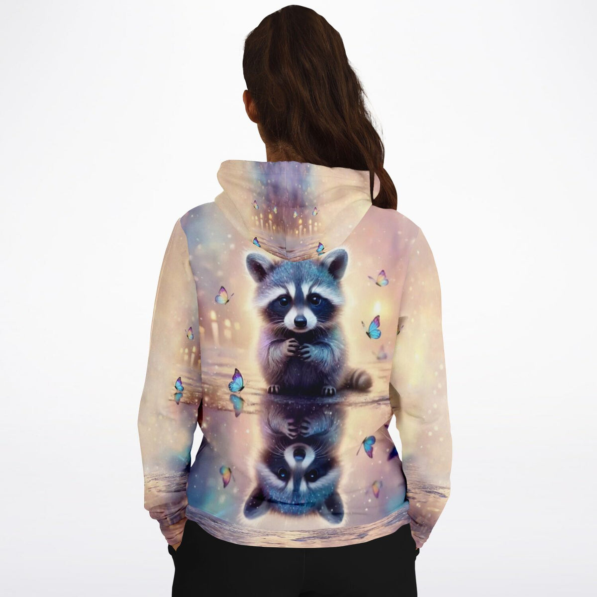 Dreamer Hoodie mit Waschbär-Motiv, perfekt für Fans von Diamond Painting und kreativen Lifestyle-Looks.