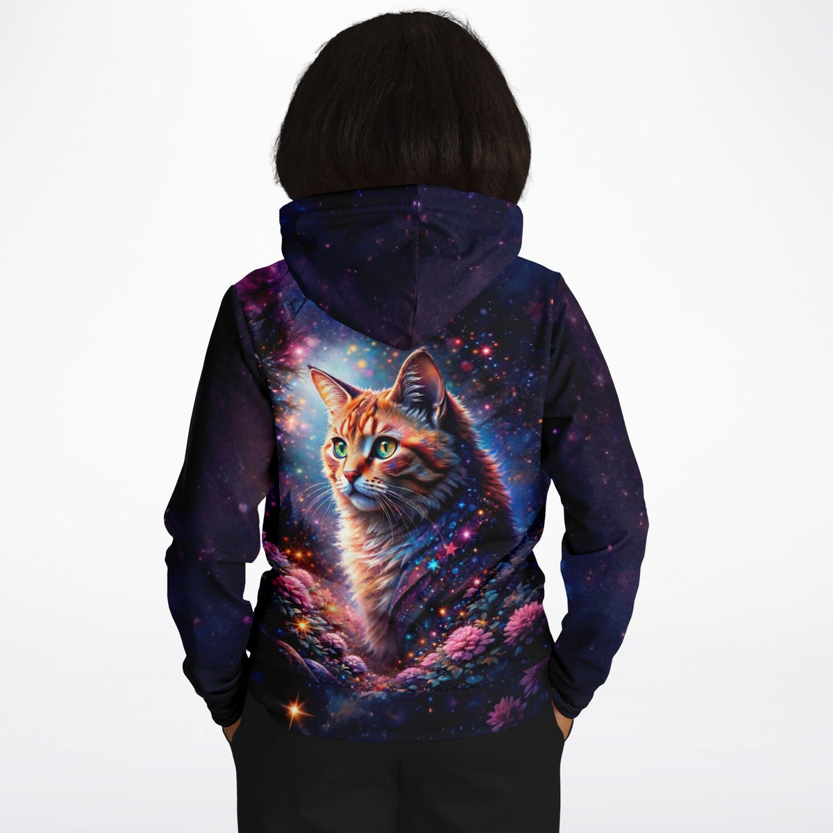 Dreamer Hoodie Sternenpfote mit Katzenmotiv im Galaxie-Design für Fans von kreativen DIY-Kunstwerken wie Diamond Painting