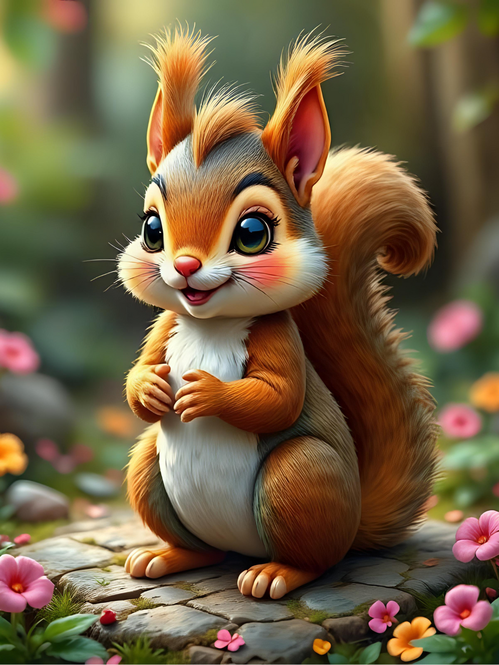 Diamond Painting Mini - Elvis Eichhörnchen