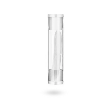Weißer Diamond Painting Stift Twist in transparenter Aufbewahrungshülse als praktisches Diamanten Painting Zubehör