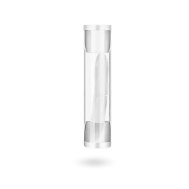 Weißer Diamond Painting Stift Twist in transparenter Aufbewahrungshülse als praktisches Diamanten Painting Zubehör
