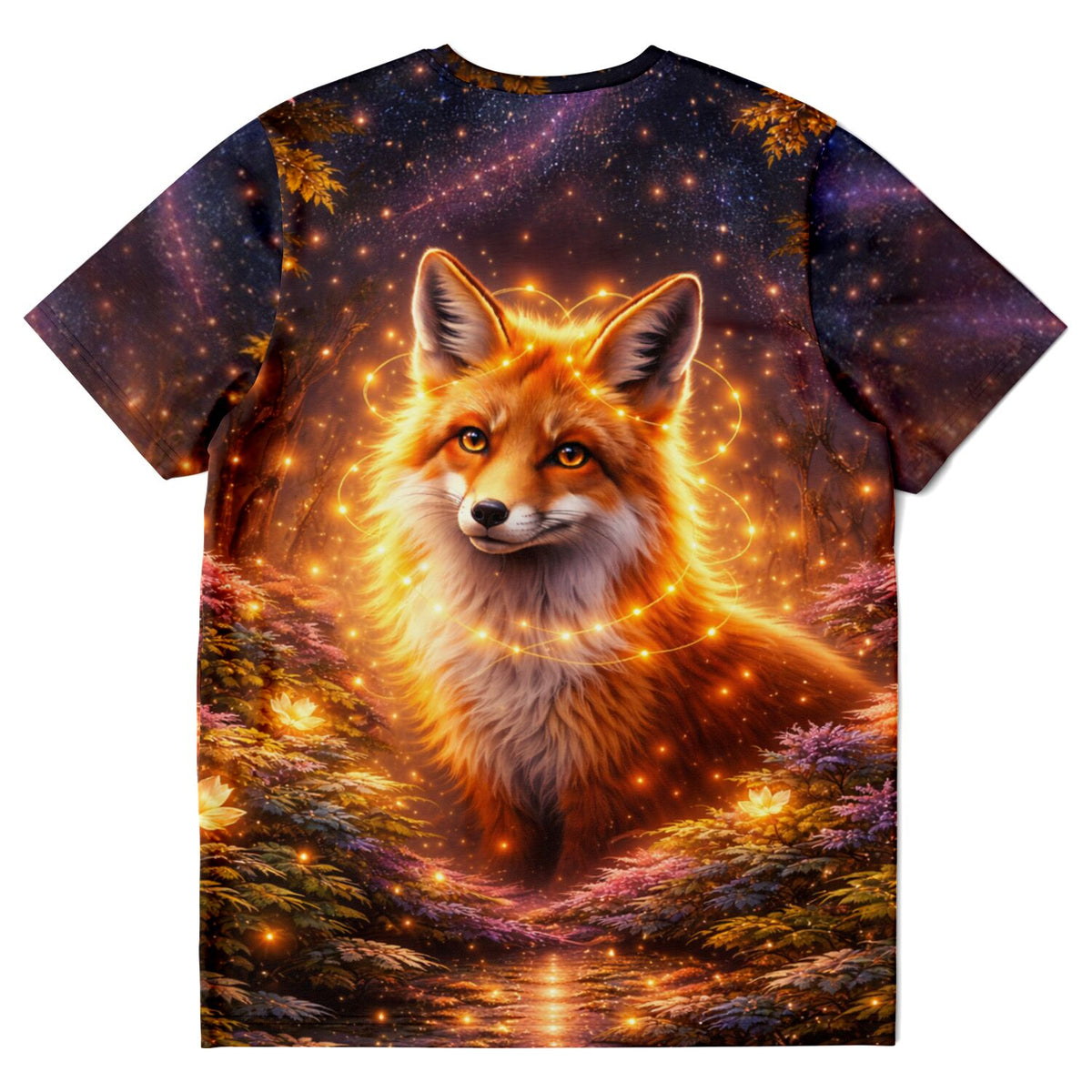 T-Shirt mit magischem Fuchs-Motiv im Stil von Diamond Painting und Malen nach Zahlen für Erwachsene