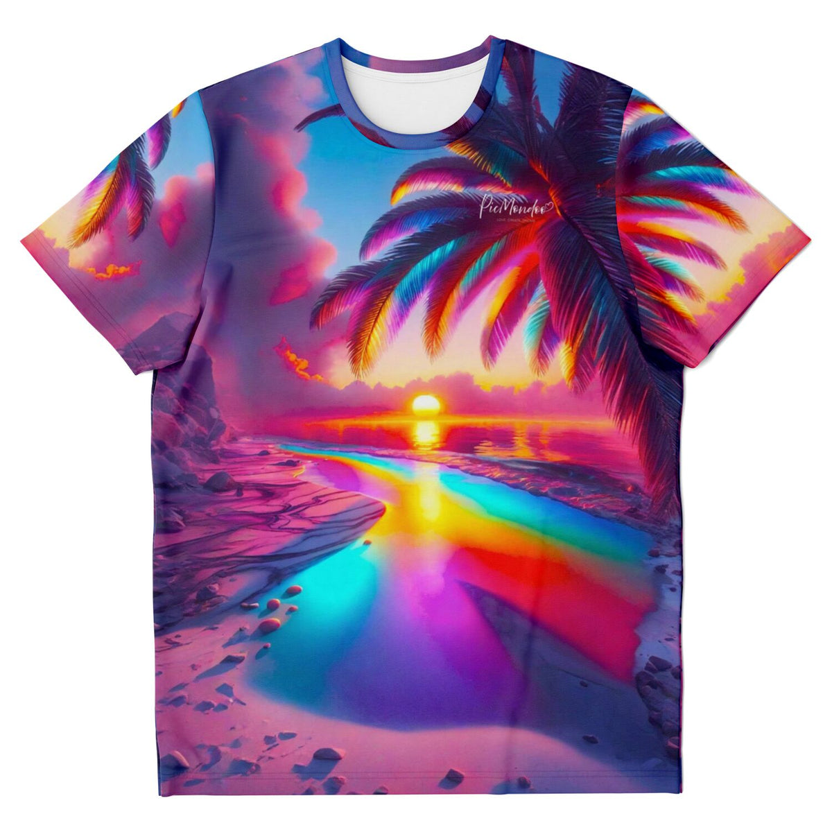Dreamer T-Shirt mit buntem Zauberstrand Motiv, perfekt geeignet für Fans von Diamond Painting und Malen nach Zahlen