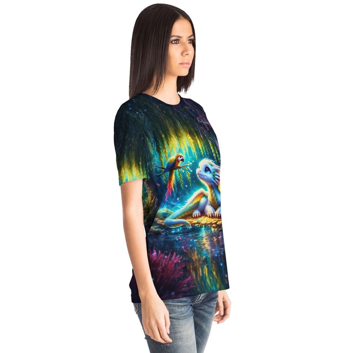 Dreamer T-Shirt mit Taru-Motiv, inspirierend für Diamond Painting und Malen nach Zahlen Fans mit niedlichem Drachen-Design.