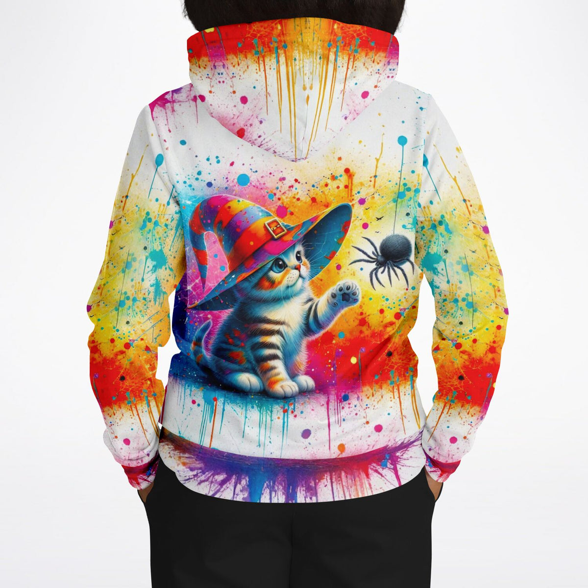 Dreamer Hoodie mit farbenfrohem Kitty Cat Motiv, inspiriert von unseren beliebten Malen nach Zahlen und Diamond Painting Sets