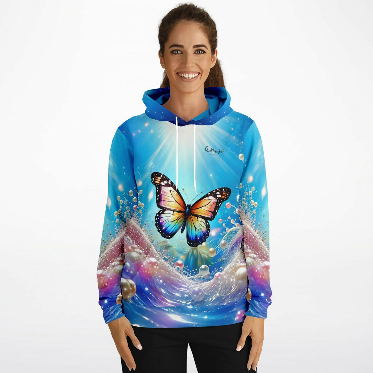 Dreamer Hoodie mit Schmetterling und Perlen-Motiv für Fans von Diamond Painting und Malen nach Zahlen Designs