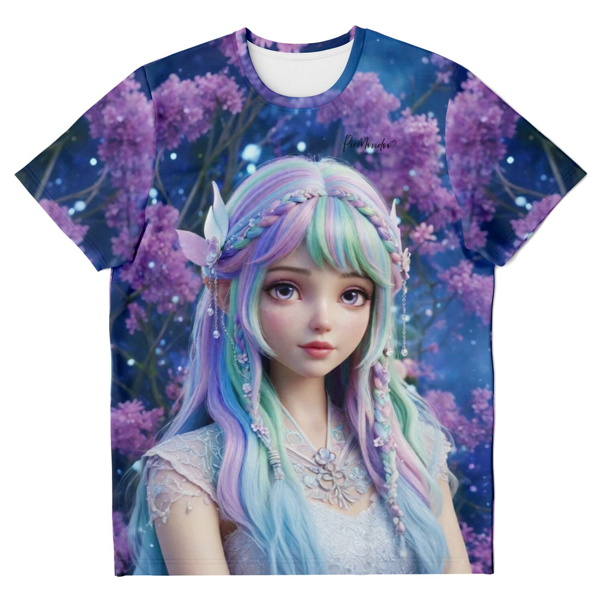 T-Shirt mit Feenprinzessin Elara Motiv, perfekt für Fans von Diamond Painting und Malen nach Zahlen Designs