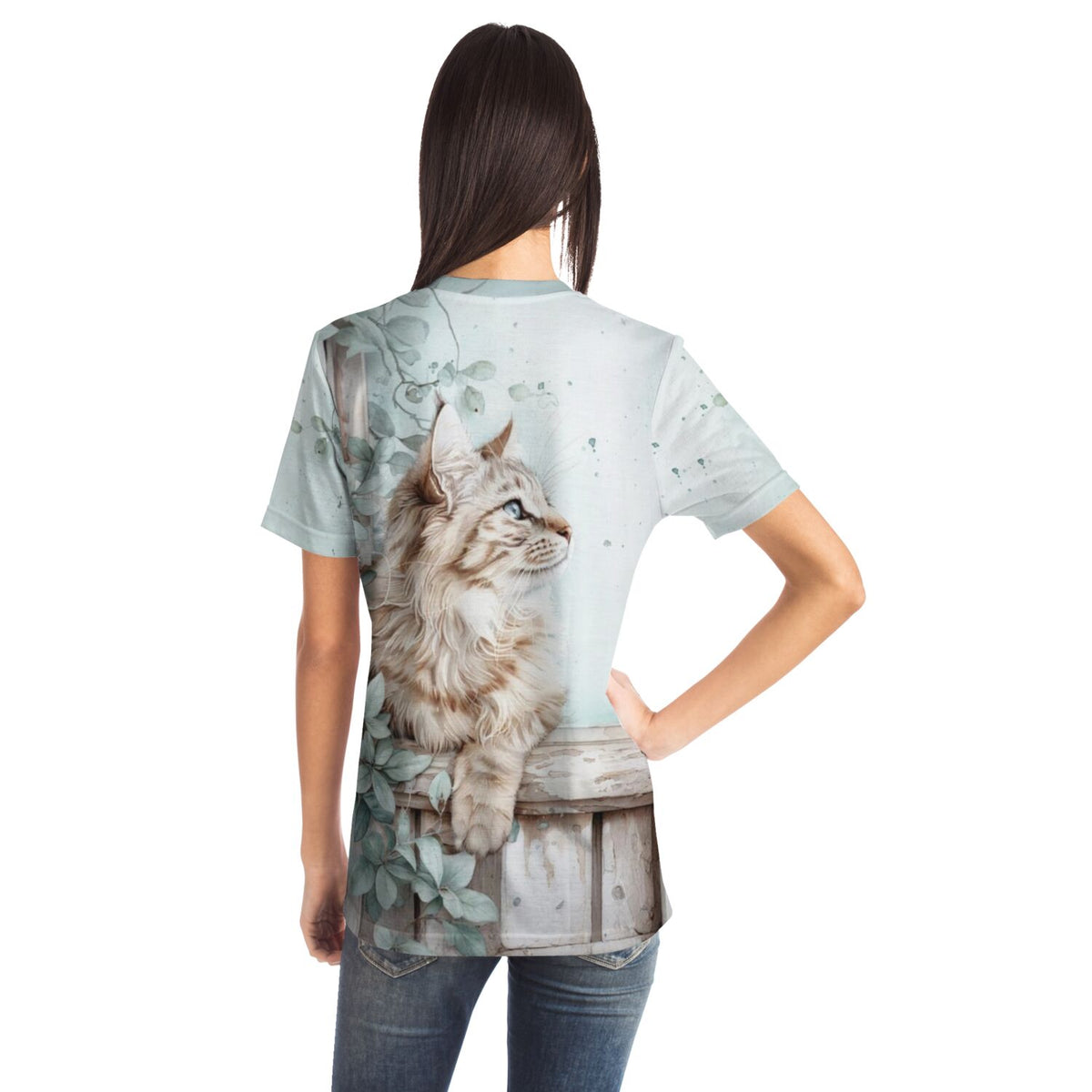 Dreamer T-Shirt mit Kater Casimo Motiv für Fans von Diamond Painting und Malen nach Zahlen Kunst in Aquarell Optik