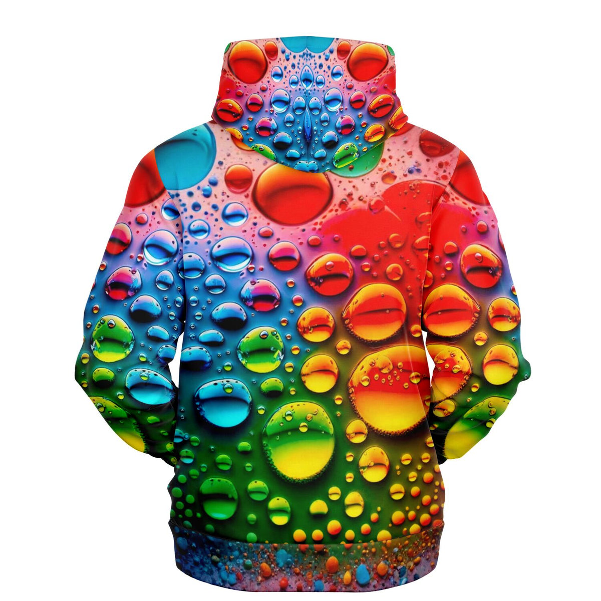 Dreamer Hoodie mit farbenfrohem Regenbogen-Wassertropfen-Muster, ideal für Fans von Diamond Painting und bunter DIY-Kunst.