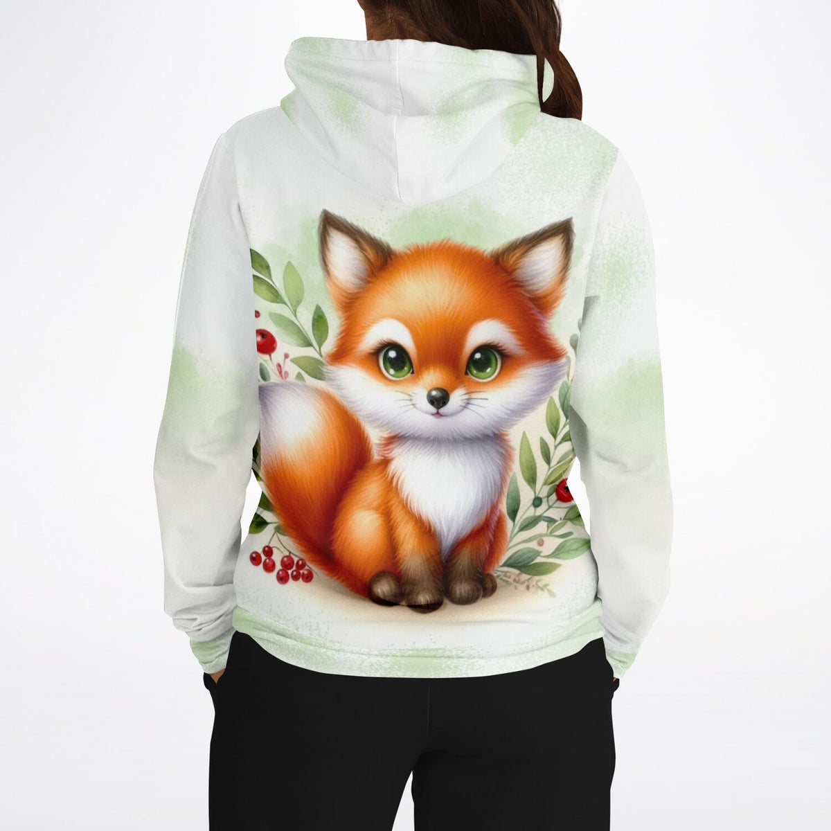 Dreamer Hoodie mit niedlichem Freddy Füchschen Motiv, passend im Stil zu Diamond Painting oder Malen nach Zahlen Designs.