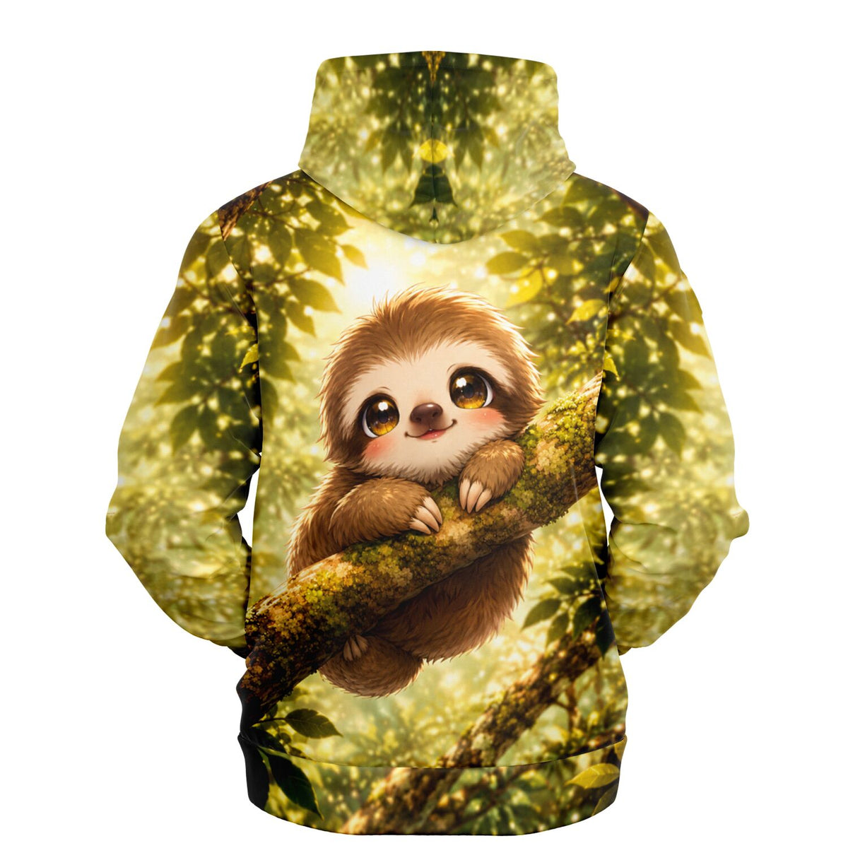 Dreamer Hoodie mit niedlichem Faultier-Motiv im Wald-Design, passend zu beliebten Diamond Painting und Malen nach Zahlen Sets