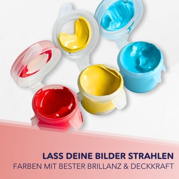 Hochwertige Acrylfarben für Malen nach Zahlen Sets für Erwachsene in bunten, brillanten Farbtönen