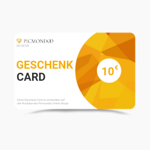 Picmondoo 10 Euro Geschenkgutschein für Diamond Painting und Malen nach Zahlen Sets