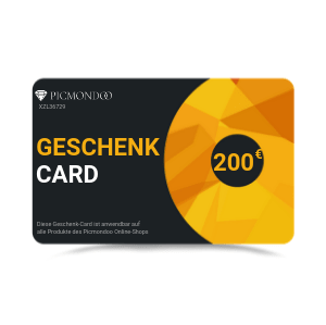 Picmondoo 200€ Geschenkgutschein für Diamond Painting und Malen nach Zahlen Sets