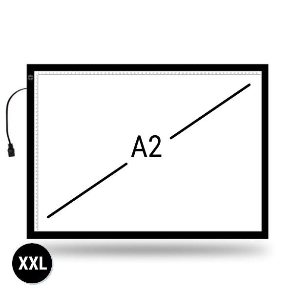 XXL LED Pad A2 als leuchtende Unterlage für Diamond Painting und Malen nach Zahlen Zubehör