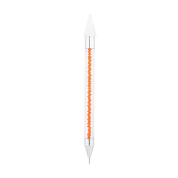 Eleganter oranger Diamond Painting Stift als praktisches Werkzeug für exaktes Setzen der 5D Diamanten
